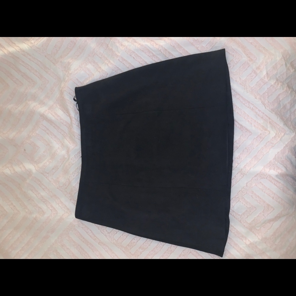 Black Suede Skirt